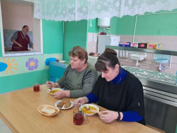 Комиссия по контролю за организацией и качеством питания при проверке